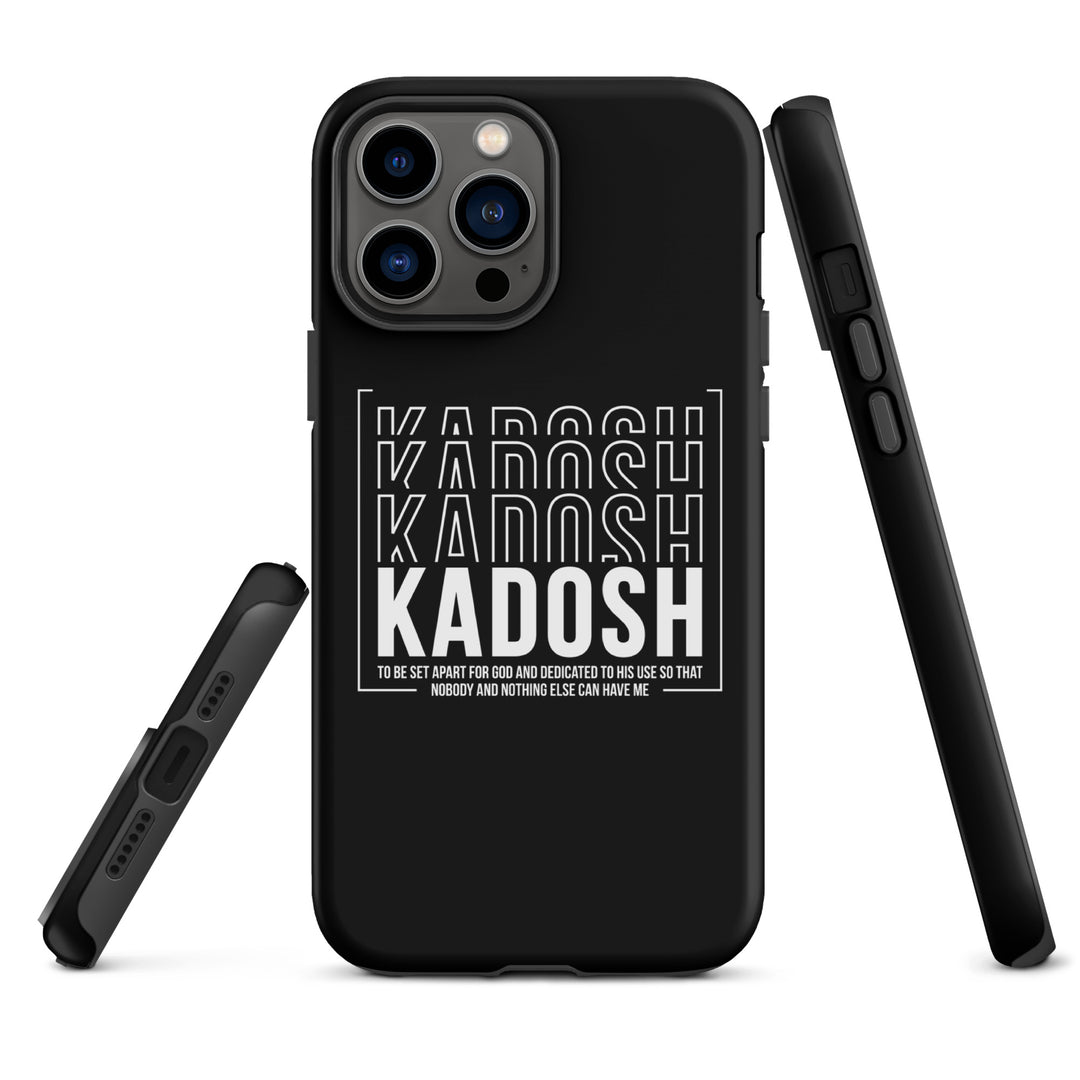 Christian Phone Case Kadosh Dedicated To His Use Black for iPhone® iPhone® Phone Cases   