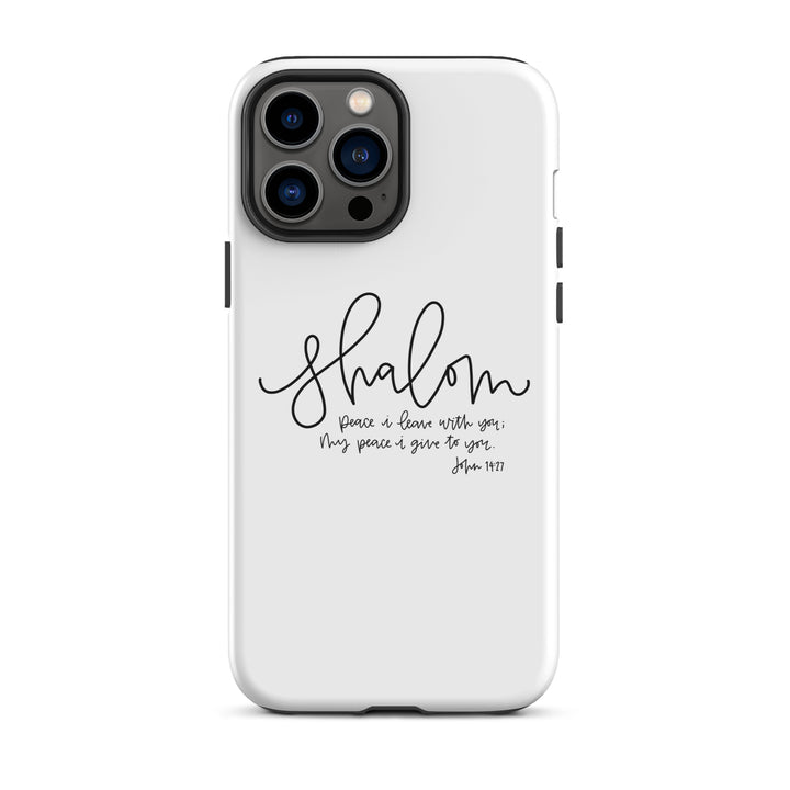 Christian Phone Case Shalom White for iPhone® iPhone® Phone Cases Matte iPhone 13 Pro Max 