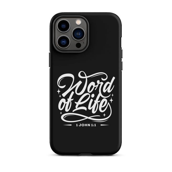 Christian Phone Case Word of Life Black for iPhone® iPhone® Phone Cases Matte iPhone 13 Pro Max 