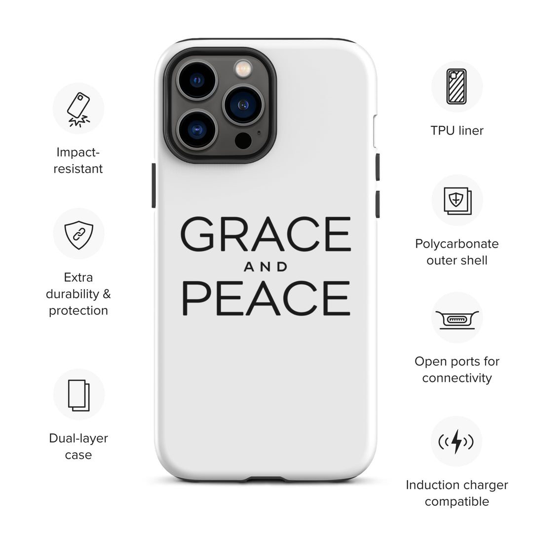 Christian Phone Case Grace and Peace White for iPhone® iPhone® Phone Cases   