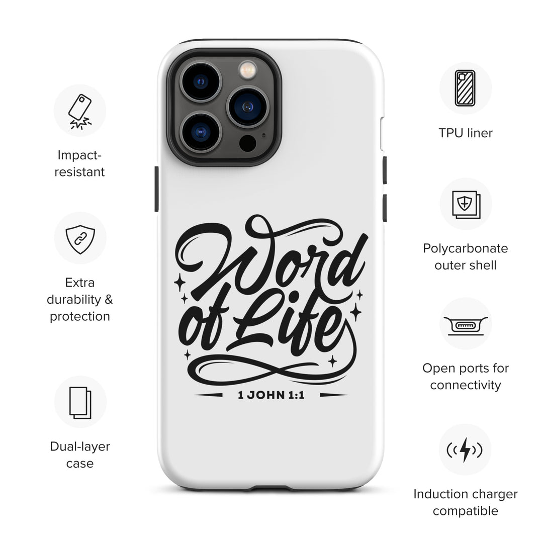 Christian Phone Case Word of Life White for iPhone® iPhone® Phone Cases   