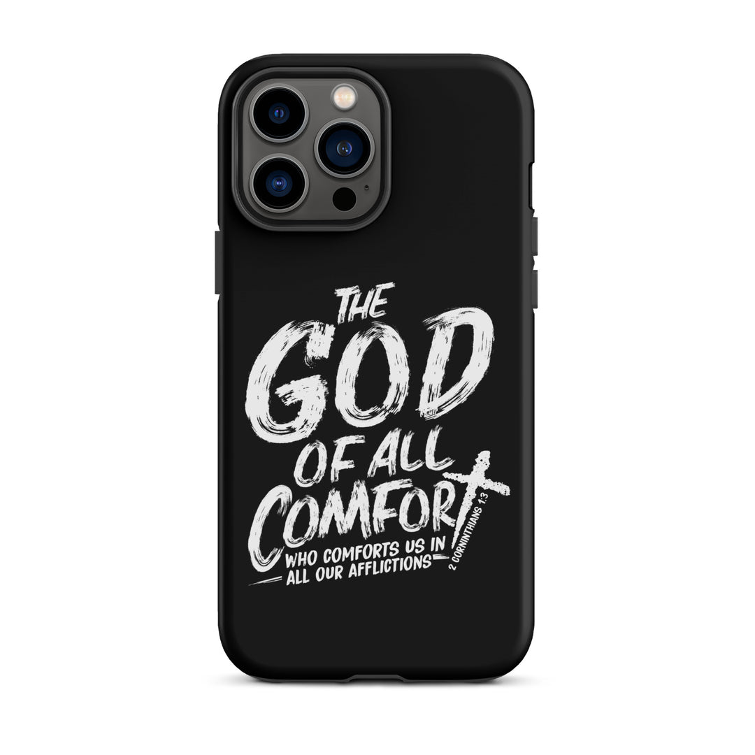 Christian Phone Case God of All Comfort Black for iPhone® iPhone® Phone Cases Matte iPhone 13 Pro Max 