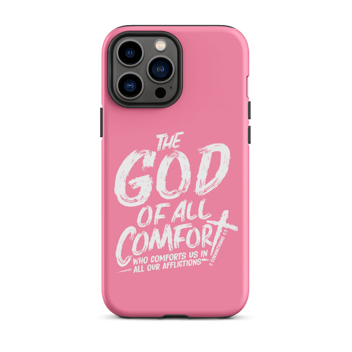 Christian Phone Case God of All Comfort Pink for iPhone® iPhone® Phone Cases Matte iPhone 13 Pro Max 