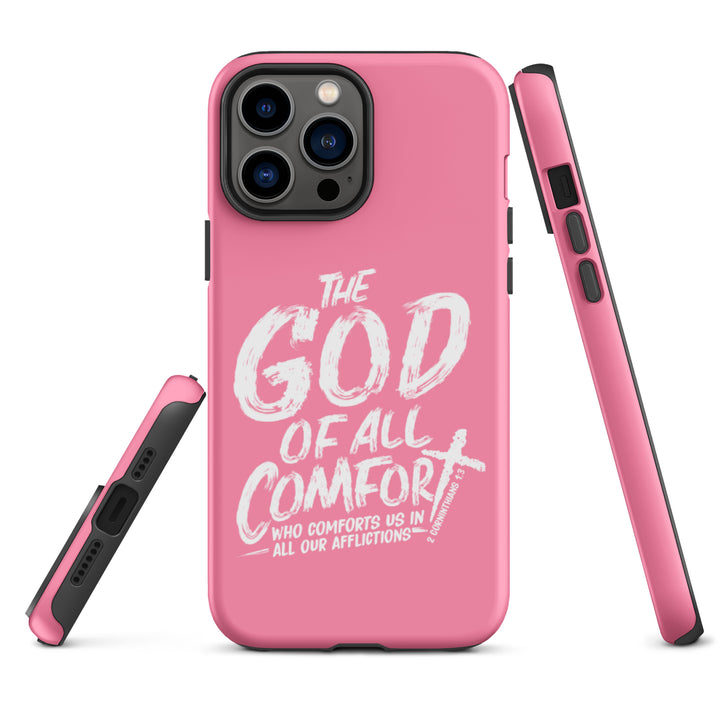 Christian Phone Case God of All Comfort Pink for iPhone® iPhone® Phone Cases   