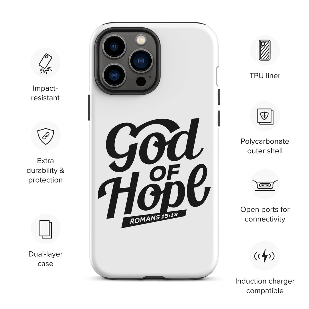 Christian Phone Case God of Hope White for iPhone® iPhone® Phone Cases   