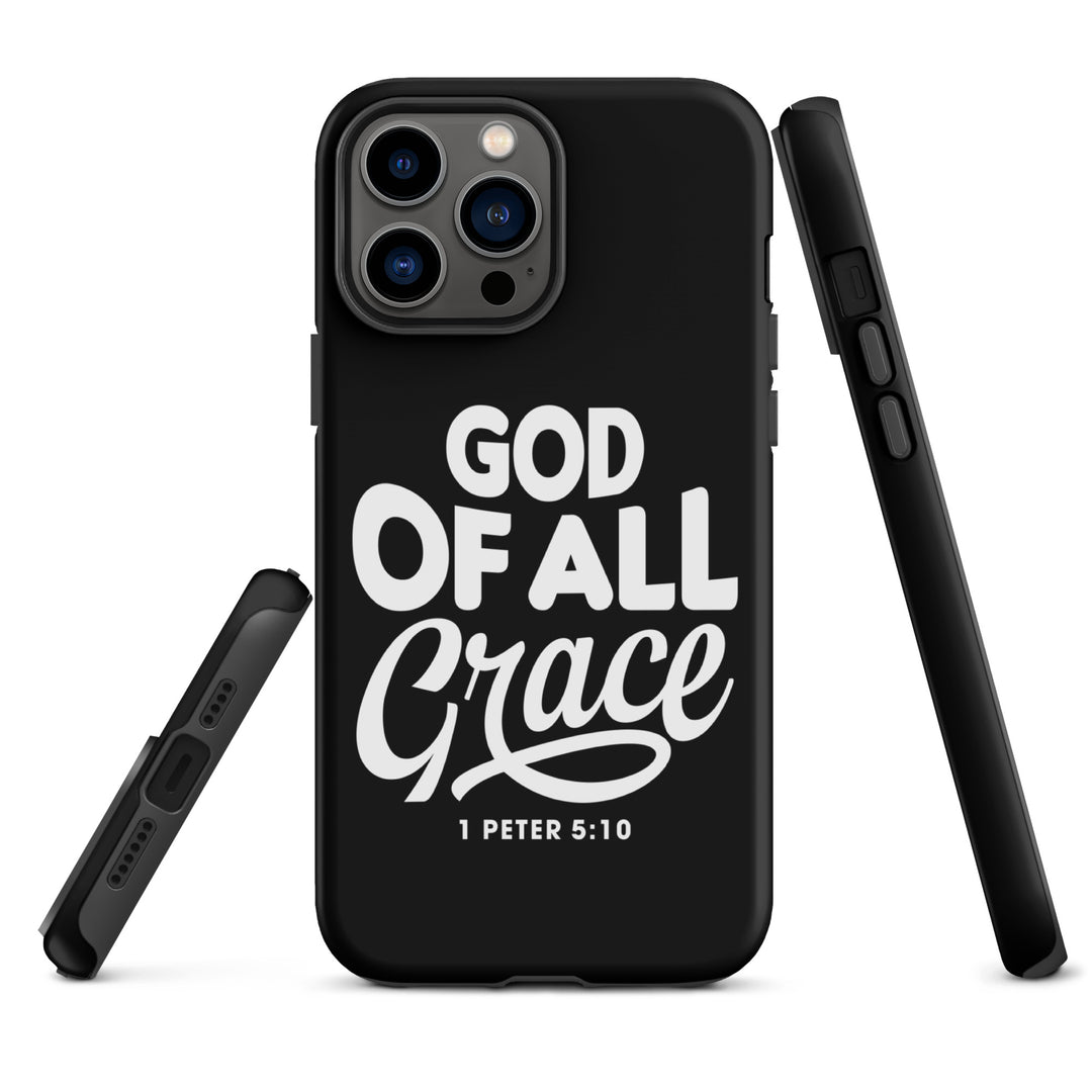 Christian Phone Case God of All Grace Black for iPhone® iPhone® Phone Cases   