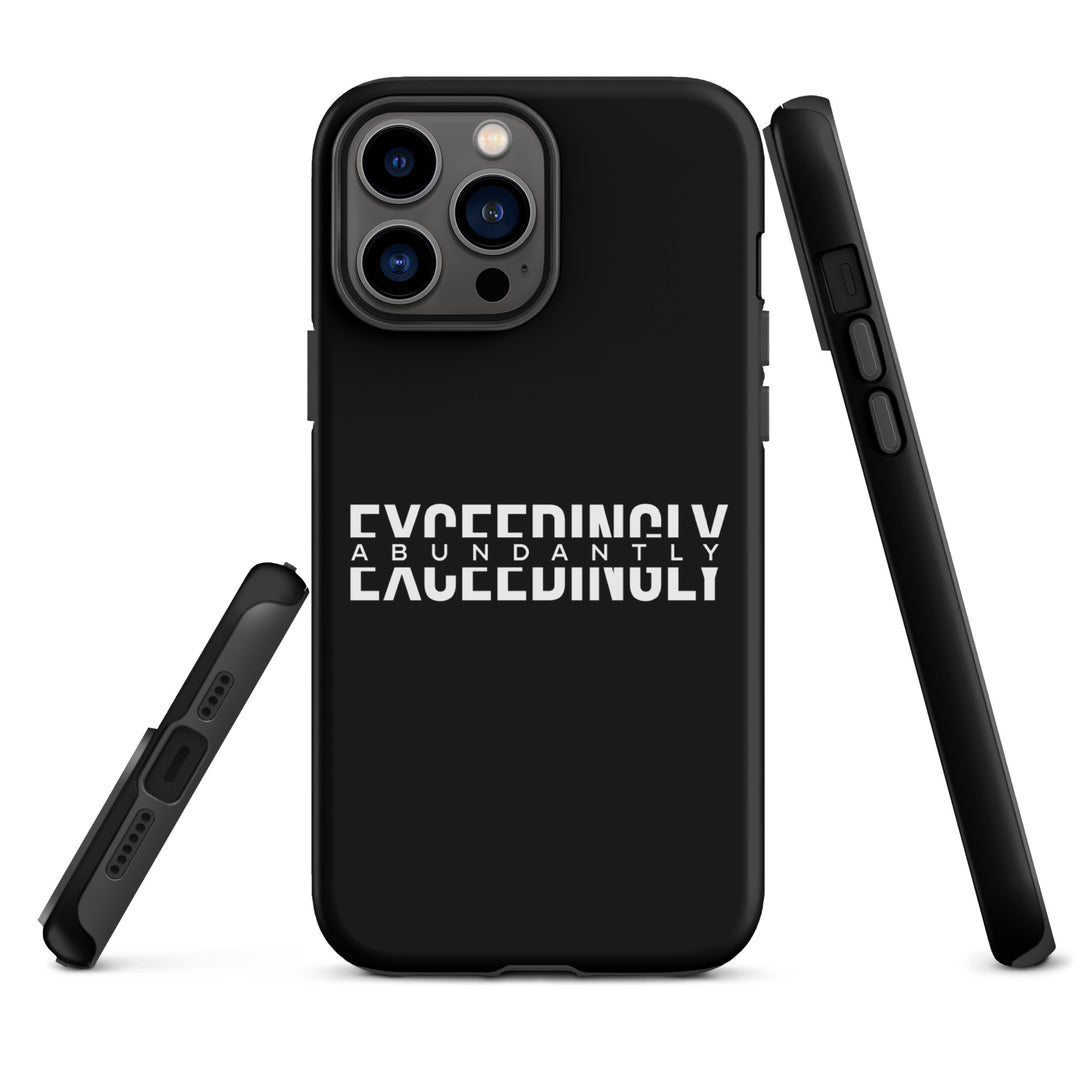 Christian Phone Case Exceedingly Abundantly Black for iPhone® iPhone® Phone Cases   