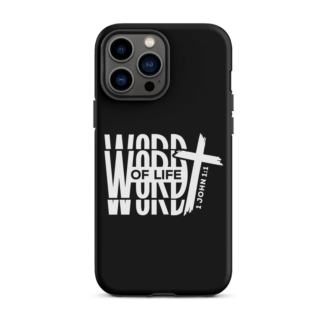 Christian Phone Case Word of Life Black for iPhone® iPhone® Phone Cases Matte iPhone 13 Pro Max 