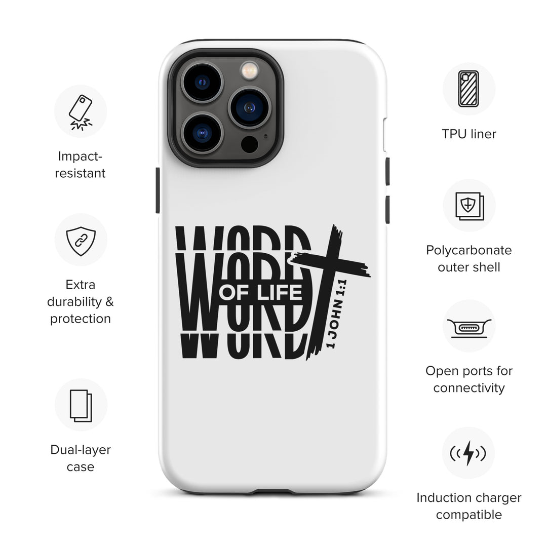 Christian Phone Case Word of Life White for iPhone® iPhone® Phone Cases   