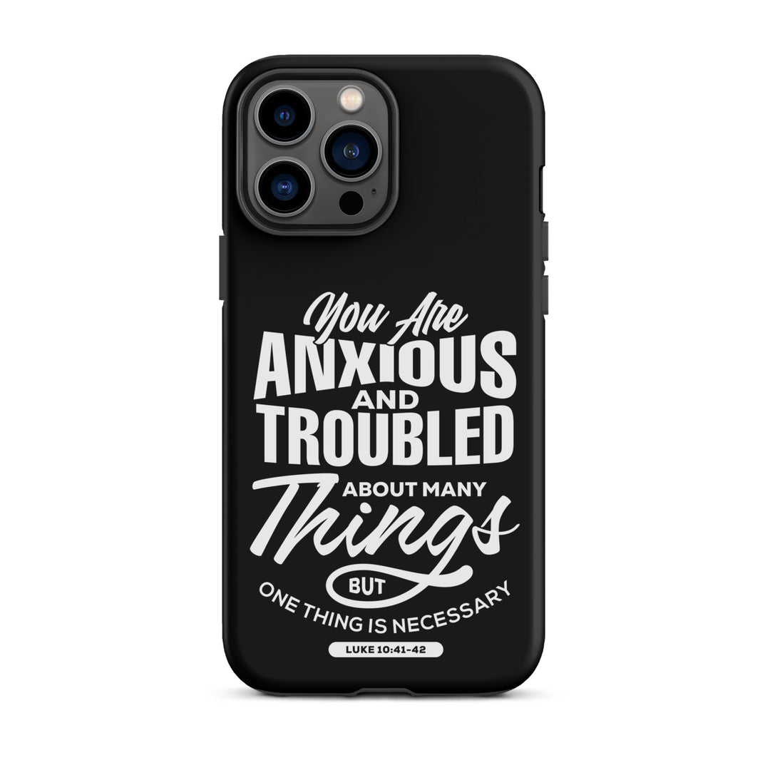 Christian Phone Case Anxious And Troubled Black for iPhone® iPhone® Phone Cases Matte iPhone 13 Pro Max 