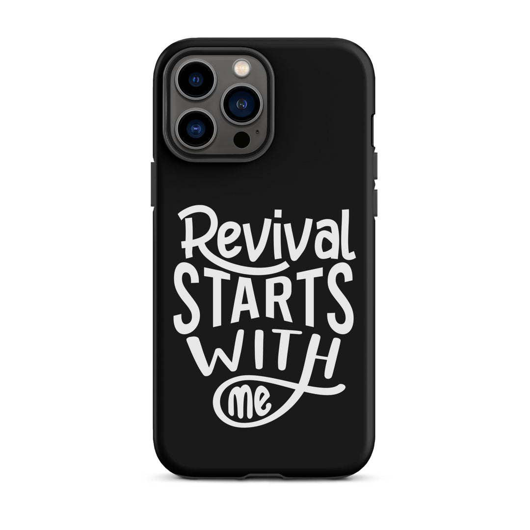 Christian Phone Case Revival Starts With Me Black for iPhone® iPhone® Phone Cases Matte iPhone 13 Pro Max 