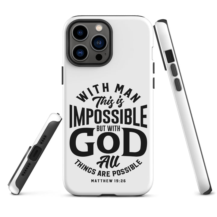 Christian Phone Case All Things Possible White for iPhone® iPhone® Phone Cases   