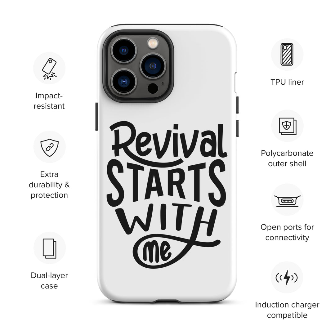 Christian Phone Case Revival Starts With Me White for iPhone® iPhone® Phone Cases   