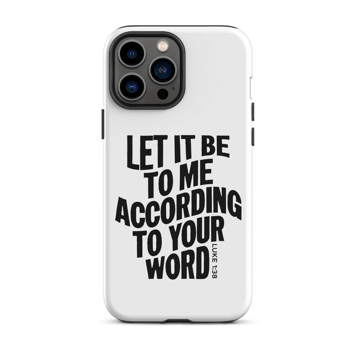 Christian Phone Case According To Your Word White for iPhone® iPhone® Phone Cases Matte iPhone 13 Pro Max 