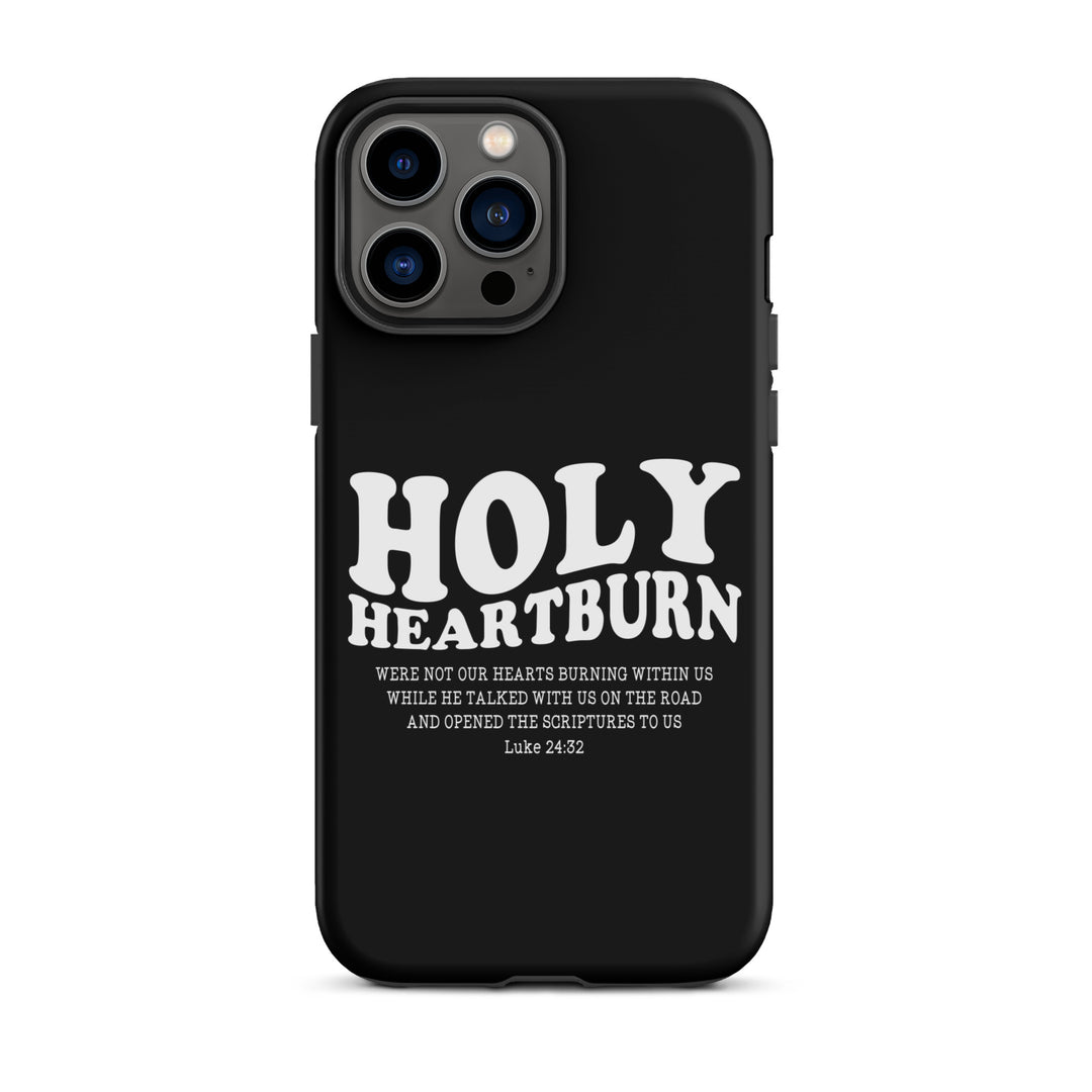 Christian Phone Case Holy Heartburn Black for iPhone® iPhone® Phone Cases Matte iPhone 13 Pro Max 