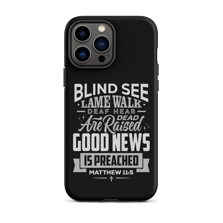 Christian Phone Case Go Tell John Black for iPhone® iPhone® Phone Cases Matte iPhone 13 Pro Max 