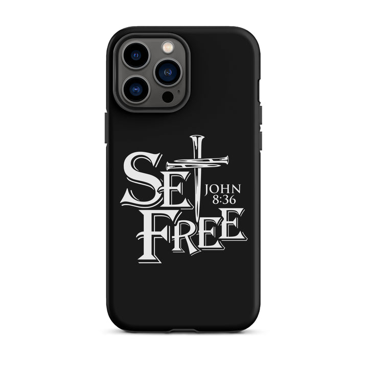 Christian Phone Case Set Free Black for iPhone® iPhone® Phone Cases Matte iPhone 13 Pro Max 