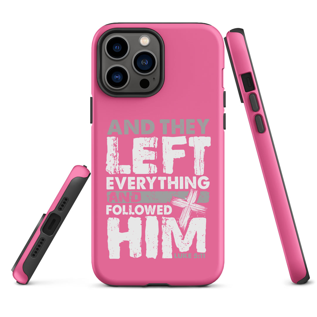 Christian Phone Case Left Everything Cross Pink for iPhone® iPhone® Phone Cases   