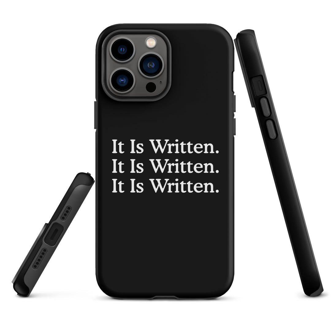 Christian Phone Case It Is Written Black for iPhone® iPhone® Phone Cases   