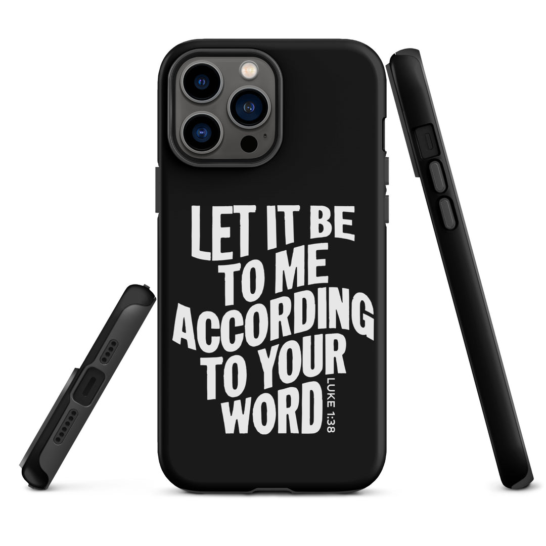 Christian Phone Case According To Your Word Black for iPhone® iPhone® Phone Cases   