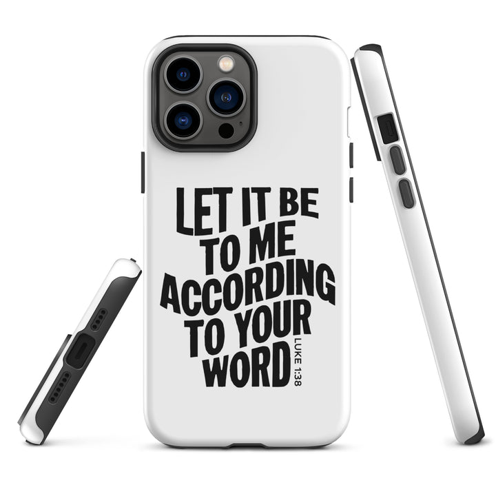 Christian Phone Case According To Your Word White for iPhone® iPhone® Phone Cases   