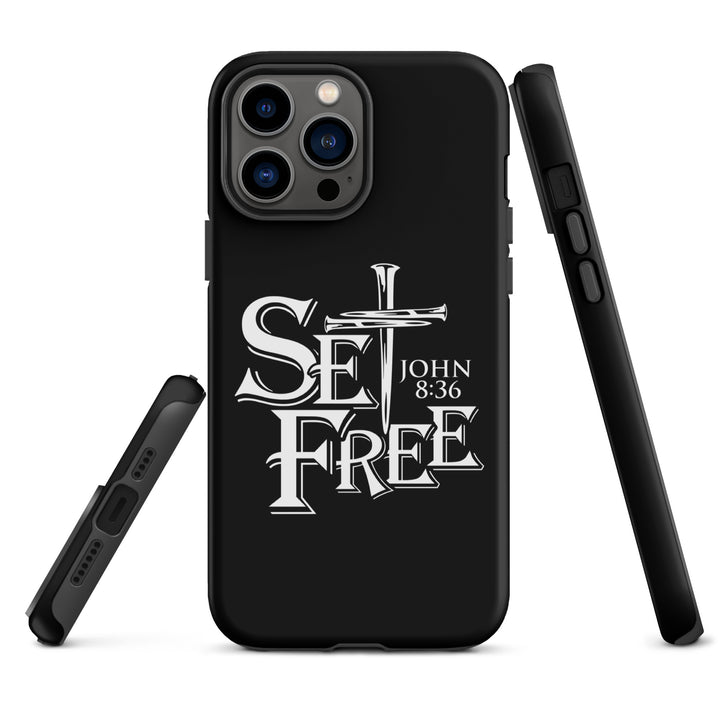 Christian Phone Case Set Free Black for iPhone® iPhone® Phone Cases   