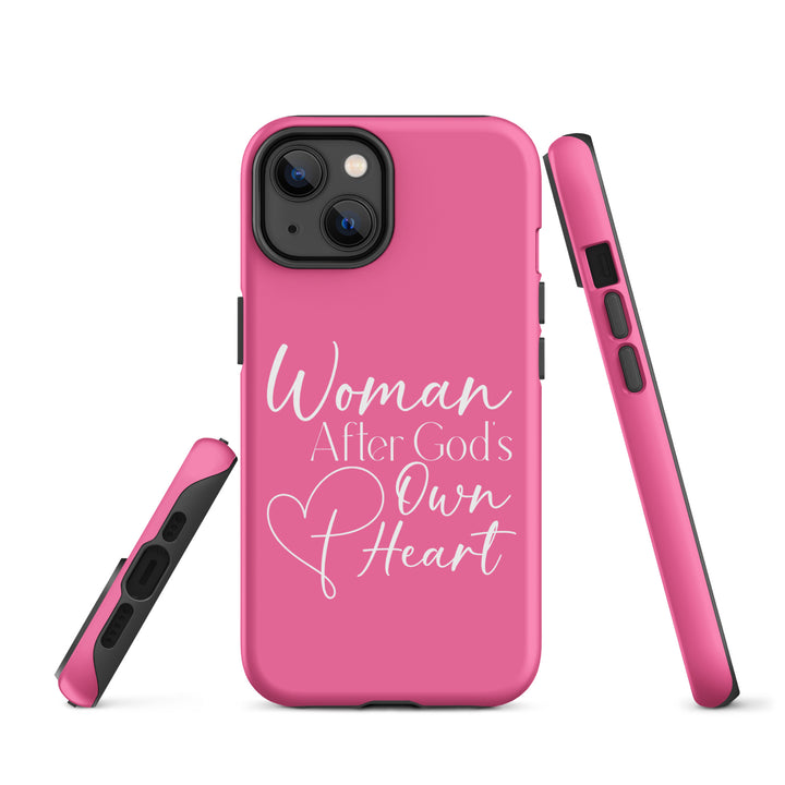 Christian Phone Case Woman After God's Heart Pink for iPhone® iPhone® Phone Cases   