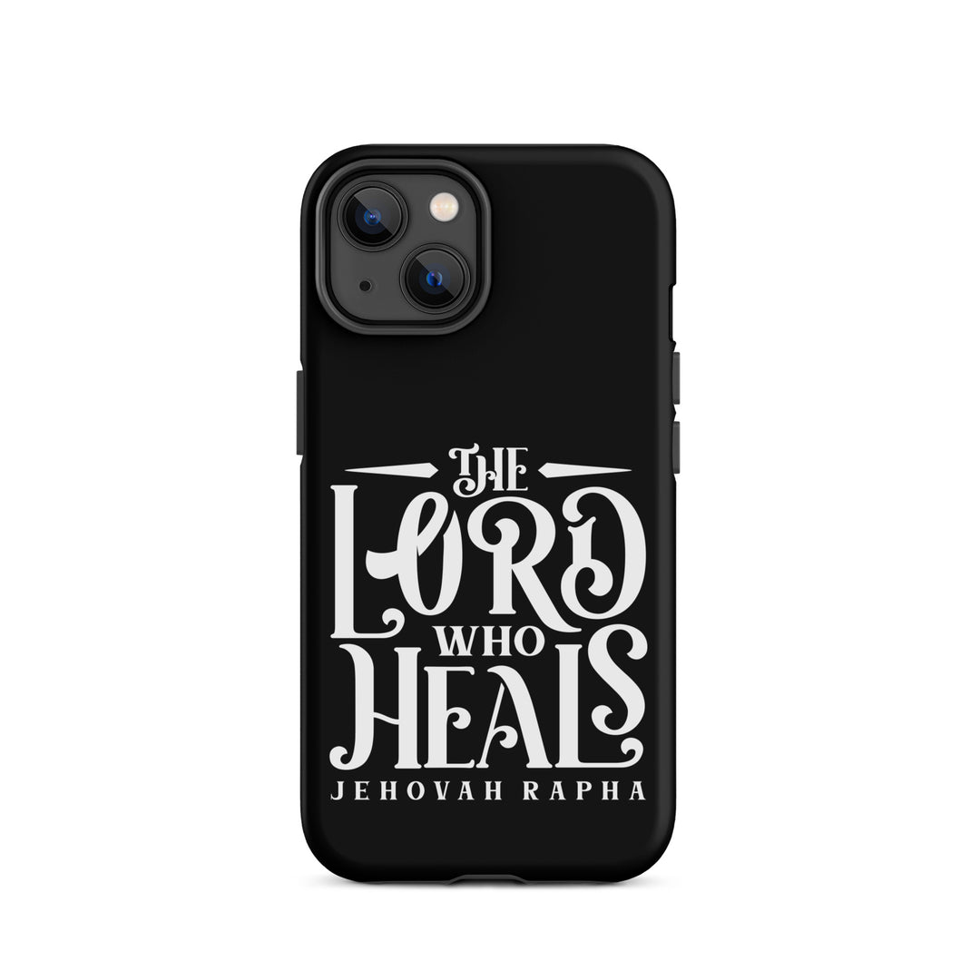 Christian Phone Case The Lord Who Heals Black for iPhone® iPhone® Phone Cases Matte iPhone 14 