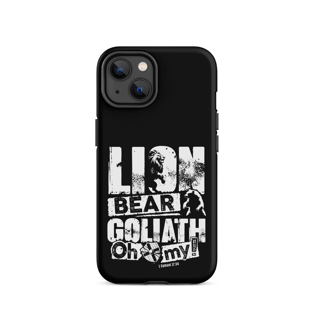 Christian Phone Case Lion Bear Goliath for iPhone® iPhone® Phone Cases Matte iPhone 14 