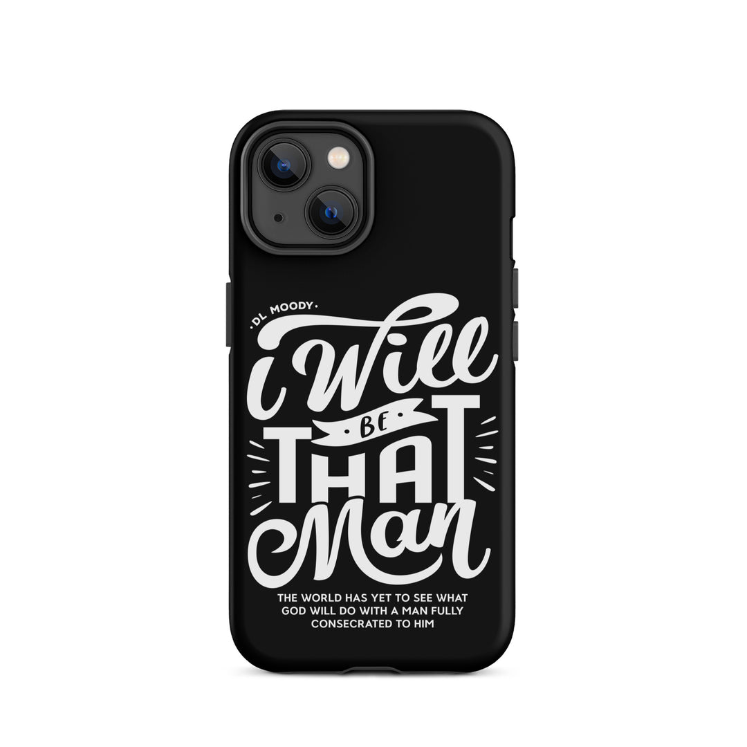 Christian Phone Case I Will Be That Man Black for iPhone® iPhone® Phone Cases Matte iPhone 14 