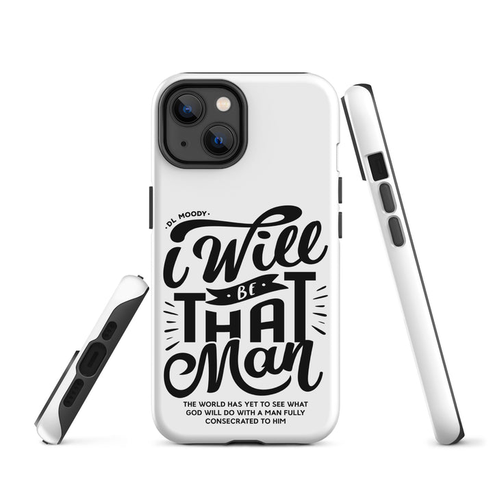 Christian Phone Case I Will Be That Man White for iPhone® iPhone® Phone Cases   