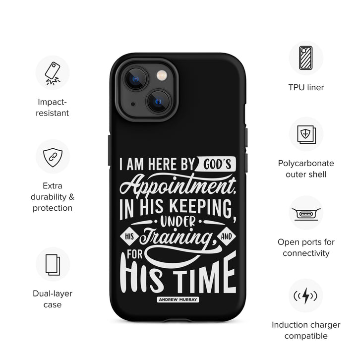 Christian Phone Case His Time Black for iPhone® iPhone® Phone Cases   