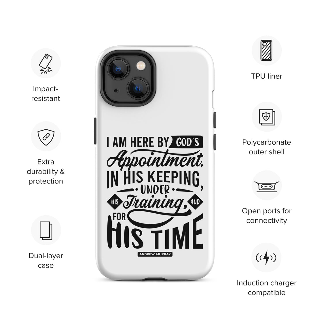 Christian Phone Case His Time White for iPhone® iPhone® Phone Cases   