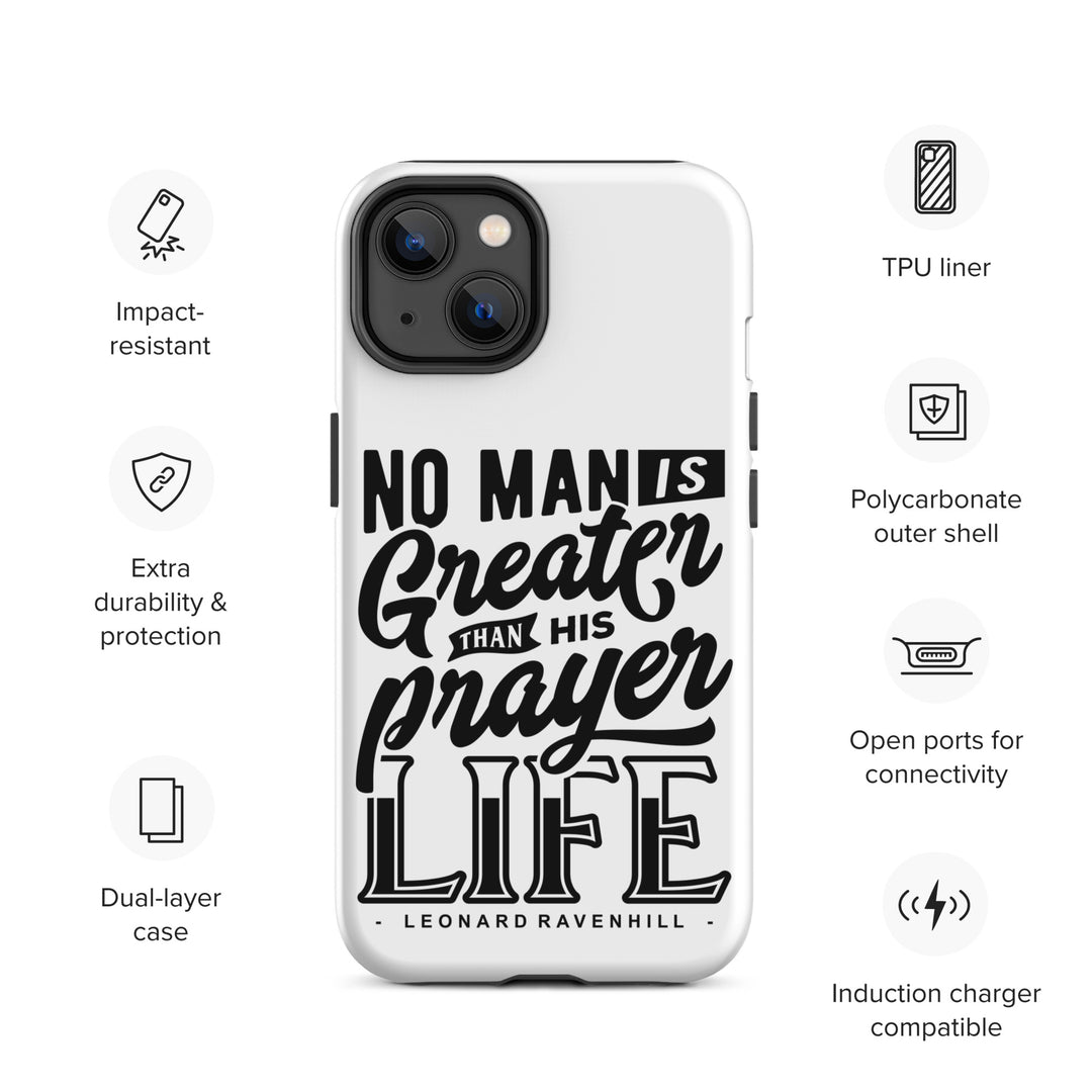 Christian Phone Case Prayer Life White for iPhone® iPhone® Phone Cases   