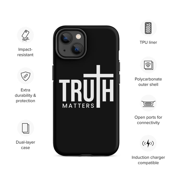 Christian Phone Case Truth Matters Black for iPhone® iPhone® Phone Cases   