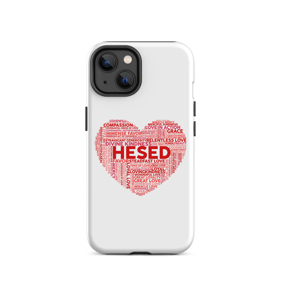 Christian Phone Case Hesed Heart White for iPhone® iPhone® Phone Cases Matte iPhone 14 