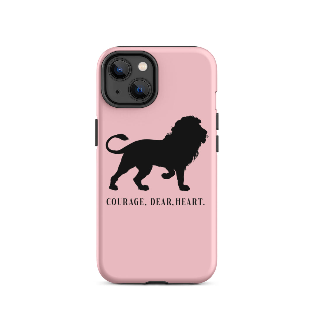 Christian Phone Case Courage Dear Heart Pink for iPhone® iPhone® Phone Cases Matte iPhone 14 