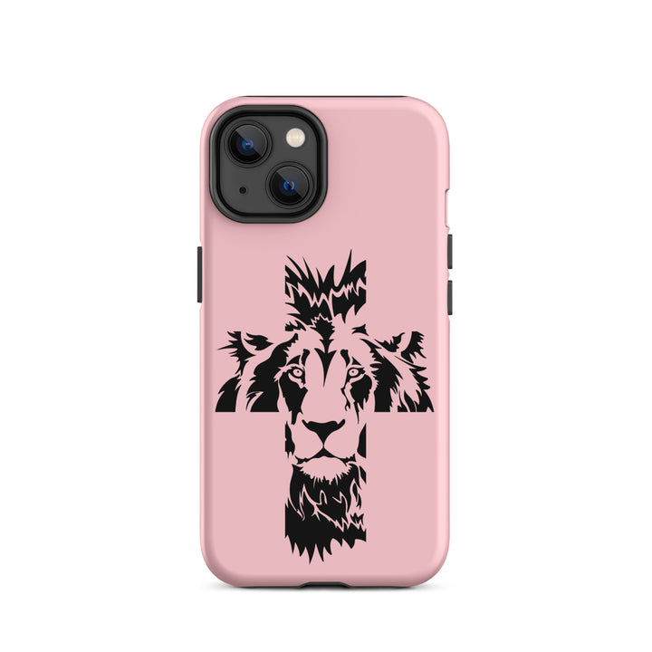 Christian Phone Case Aslan Cross Pink for iPhone® iPhone® Phone Cases Matte iPhone 14 