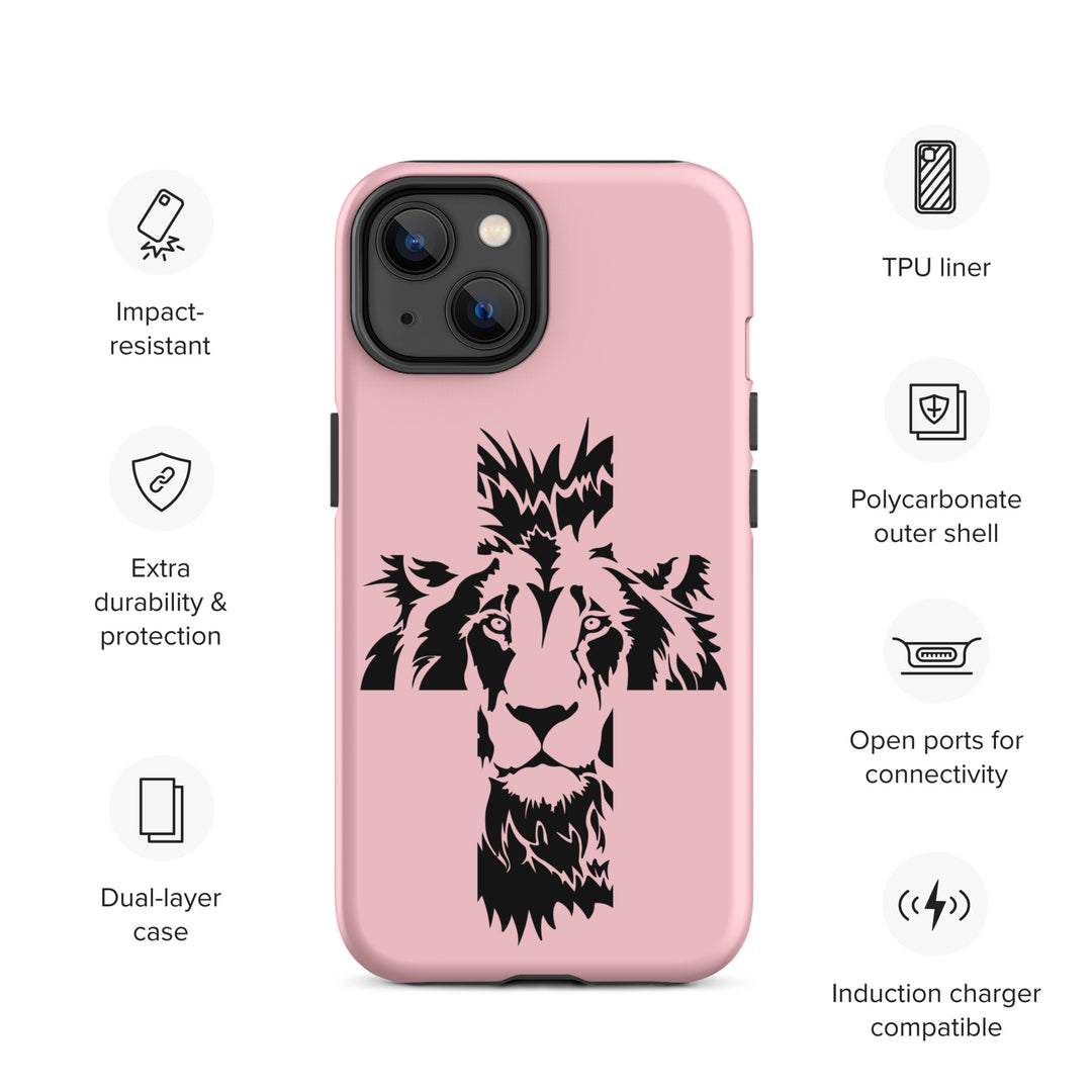 Christian Phone Case Aslan Cross Pink for iPhone® iPhone® Phone Cases   