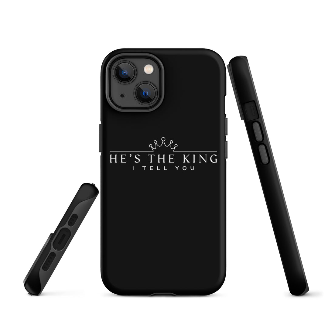 Christian Phone Case He's The King Black for iPhone® iPhone® Phone Cases   