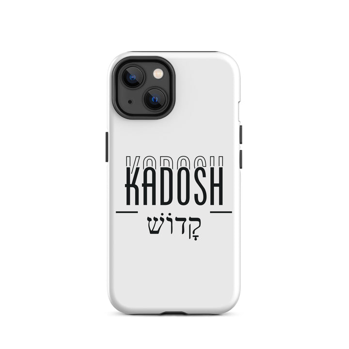 Christian Phone Case Kadosh Hebrew White for iPhone® iPhone® Phone Cases Matte iPhone 14 