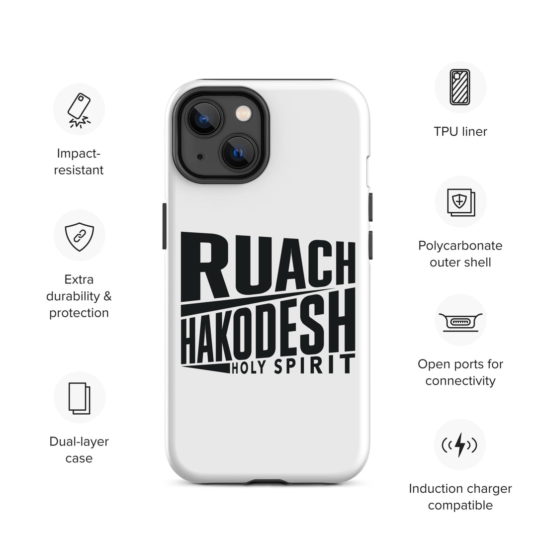 Christian Phone Case Ruach Hakodesh Holy Spirit White for iPhone® iPhone® Phone Cases   