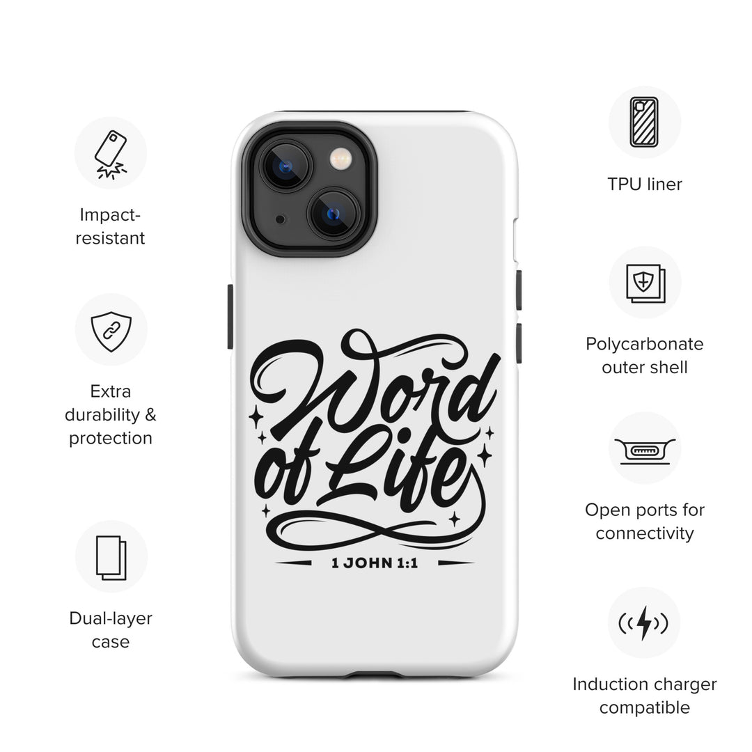 Christian Phone Case Word of Life White for iPhone® iPhone® Phone Cases   