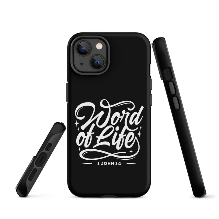 Christian Phone Case Word of Life Black for iPhone® iPhone® Phone Cases   