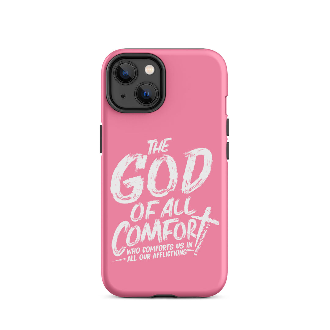 Christian Phone Case God of All Comfort Pink for iPhone® iPhone® Phone Cases Matte iPhone 14 