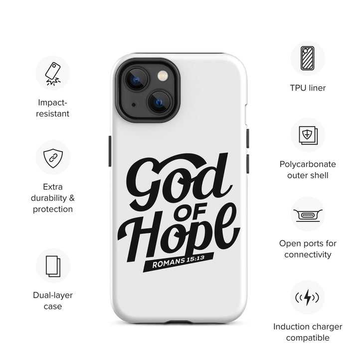 Christian Phone Case God of Hope White for iPhone® iPhone® Phone Cases   