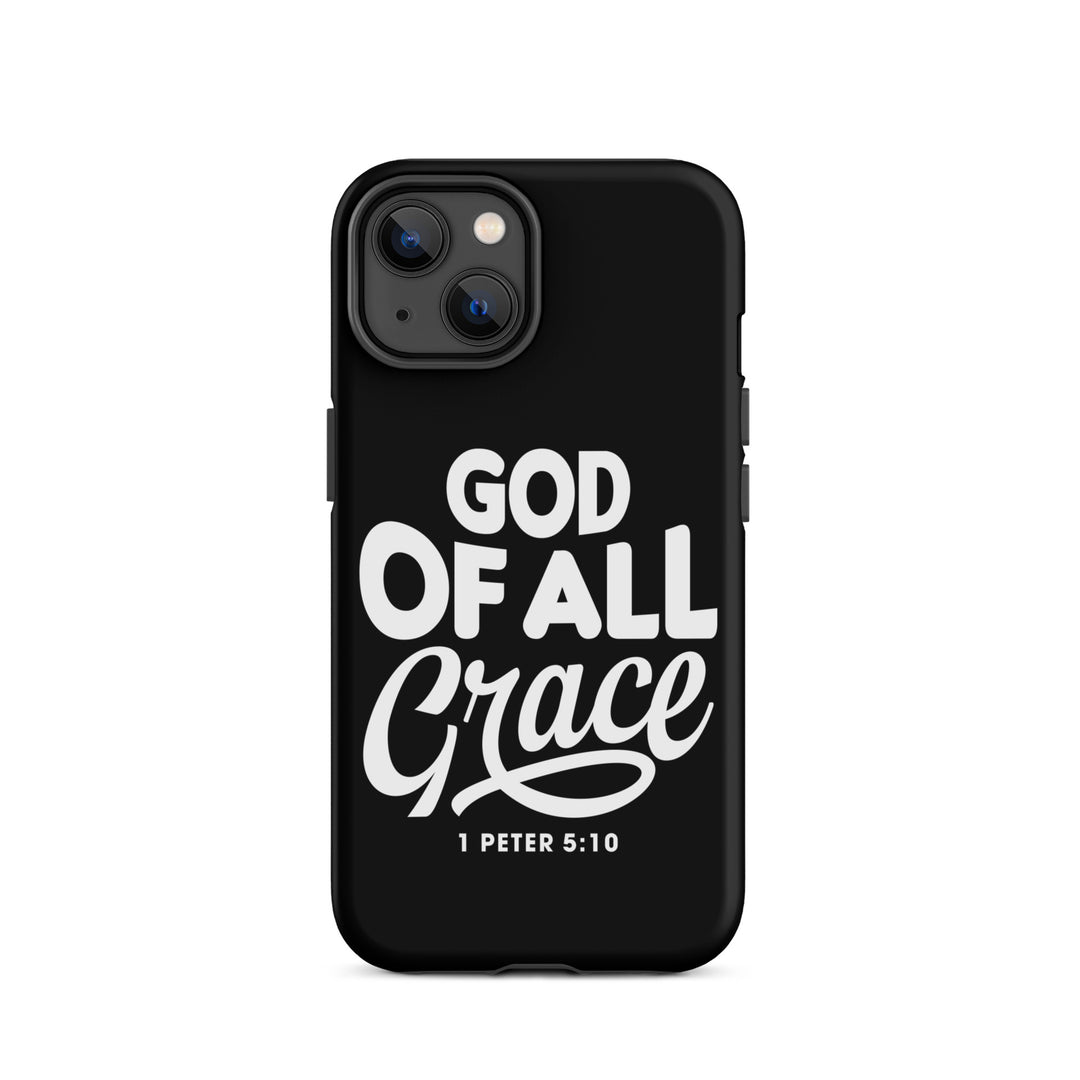 Christian Phone Case God of All Grace Black for iPhone® iPhone® Phone Cases Matte iPhone 14 