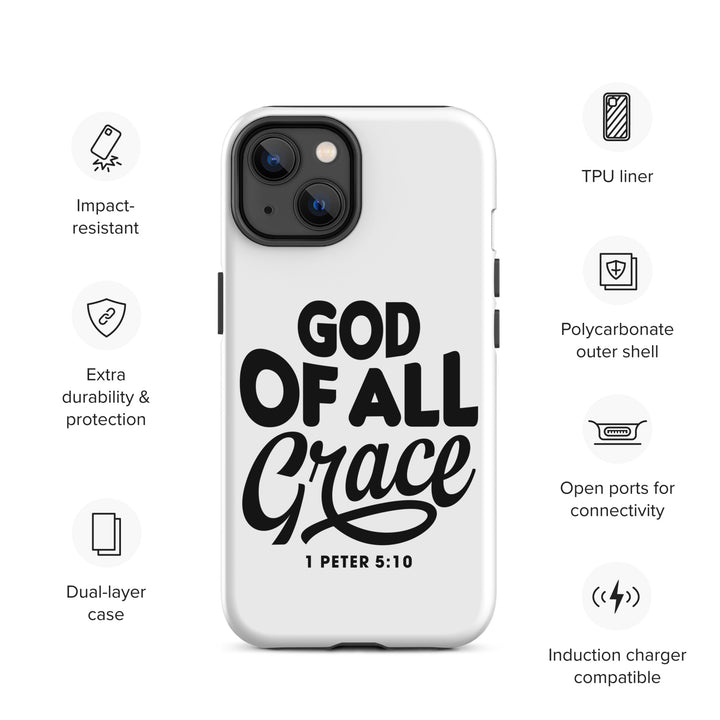 Christian Phone Case God of All Grace White for iPhone® iPhone® Phone Cases   