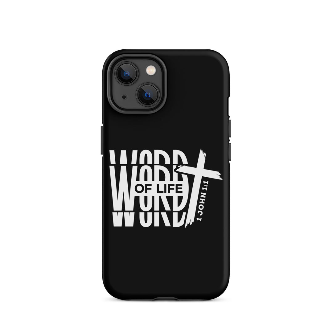 Christian Phone Case Word of Life Black for iPhone® iPhone® Phone Cases Matte iPhone 14 