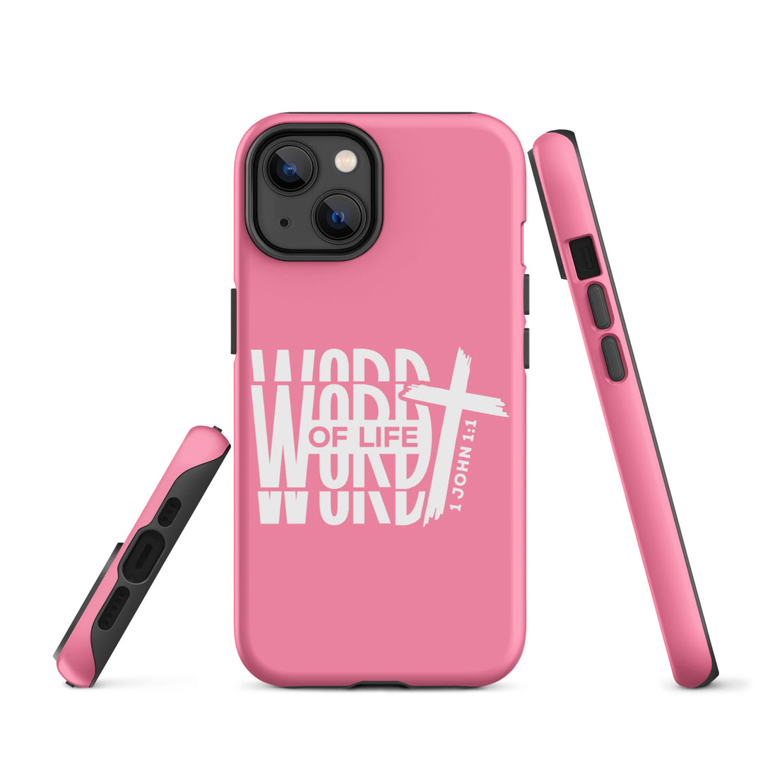 Christian Phone Case Word of Life Cross Pink for iPhone® iPhone® Phone Cases   